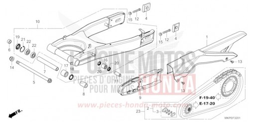 BRAS OSCILLANT (CB500FAN/P) CB500FAN de 2022